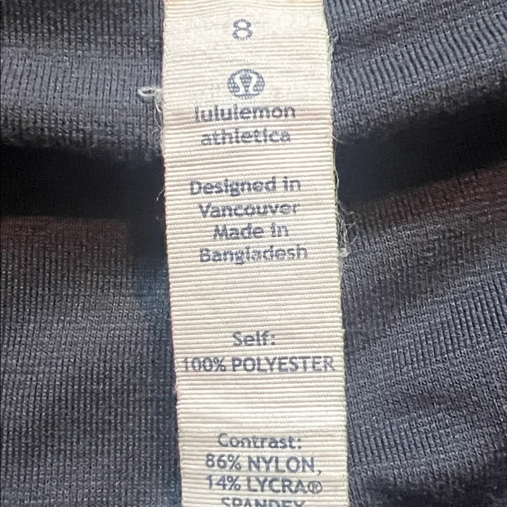 Lululemon Gray and Yellow Striped Mini Skort - Picture 5 of 5